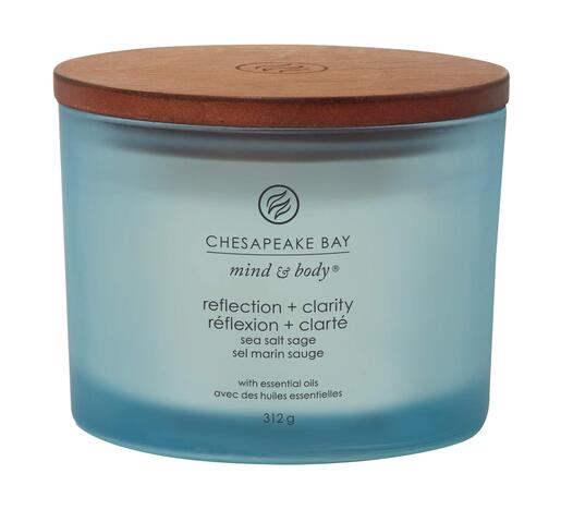 Chesapeake Bay mirisna svijeća, fitlja reflection & clarity, sea salt sage, 312 g