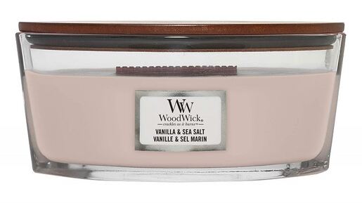 WoodWick mirisna svijeća, Elipse, Vanilla & Sea Salt
