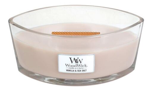 WoodWick mirisna svijeća, Elipse, Vanilla & Sea Salt
