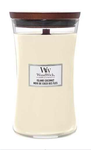WoodWick mirisna svijeća, Large, Island Coconut