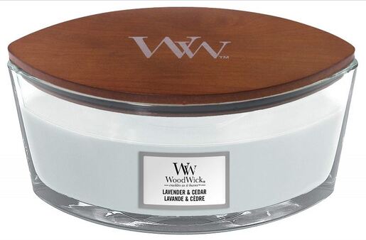 WoodWick mirisna svijeća, Elipse, Hourglass Lavender & Cedar