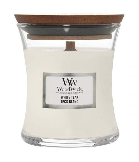 WoodWick mirisna svijeća, Mini, White Teak