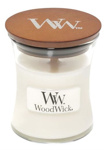 WoodWick mirisna svijeća, Mini, White Teak