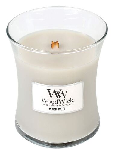 WoodWick mirisna svijeća, Medium, Warm Wool