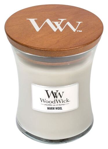 WoodWick mirisna svijeća, Medium, Warm Wool