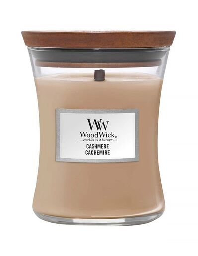 WoodWick mirisna svijeća, Medium, Cashmere