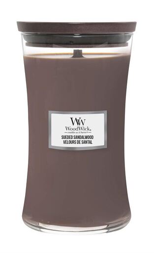 WoodWick mirisna svijeća, Large, Sueded Sandalwood