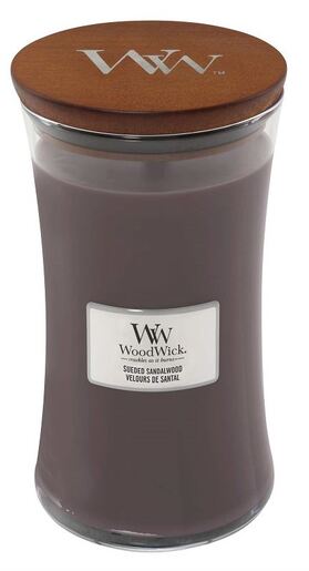 WoodWick mirisna svijeća, Large, Sueded Sandalwood