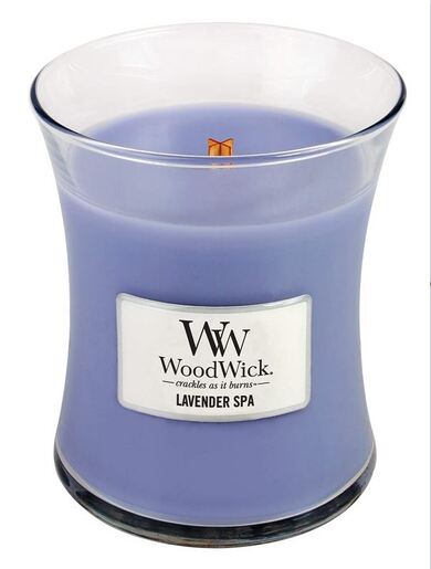 WoodWick mirisna svijeća, Medium, Lavander Spa