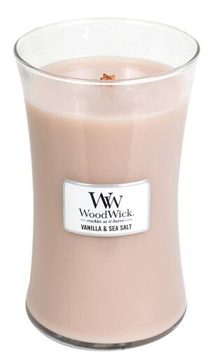 WoodWick mirisna svijeća, Large, Vanilla & Sea Salt
