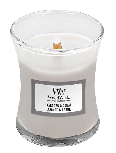WoodWick mirisna svijeća, Mini, Hourglass Lavender & Cedar