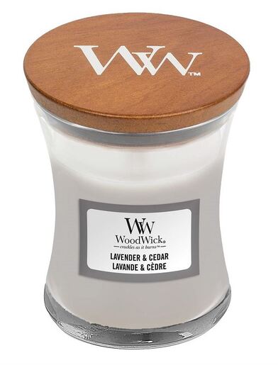 WoodWick mirisna svijeća, Mini, Hourglass Lavender & Cedar