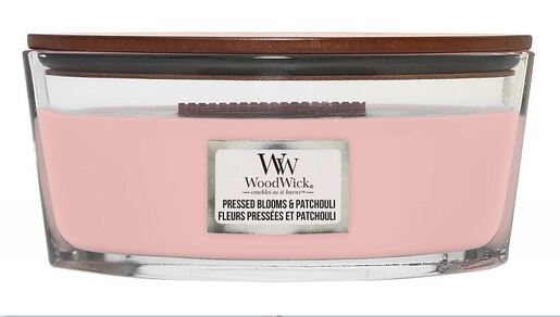 WoodWick mirisna svijeća, Elipse, Pressed Blooms & Patchuli