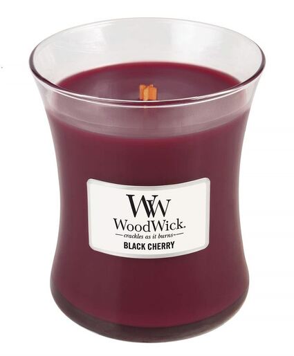 WoodWick mirisna svijeća, Medium, Black Cherry