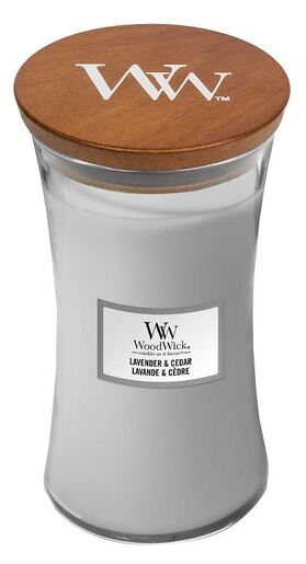 WoodWick mirisna svijeća, Large, Hourglass Lavender & Cedar