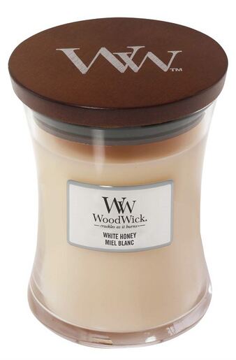 WoodWick mirisna svijeća, Medium, White Honey