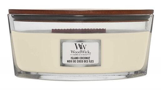 WoodWick mirisna svijeća, Elipse, Island Coconut