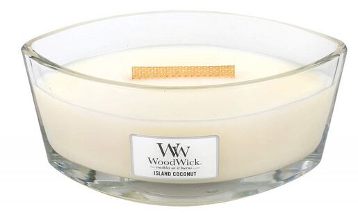 WoodWick mirisna svijeća, Elipse, Island Coconut