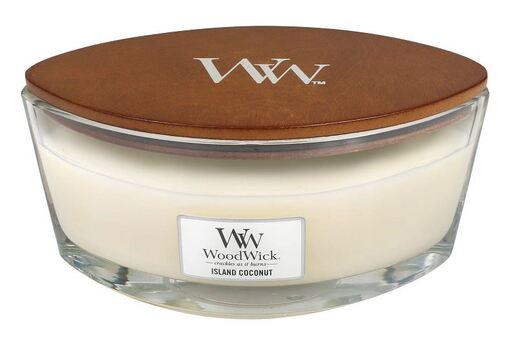 WoodWick mirisna svijeća, Elipse, Island Coconut
