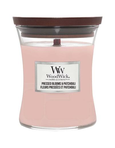 WoodWick mirisna svijeća, Medium, Pressed Blooms & Patchuli