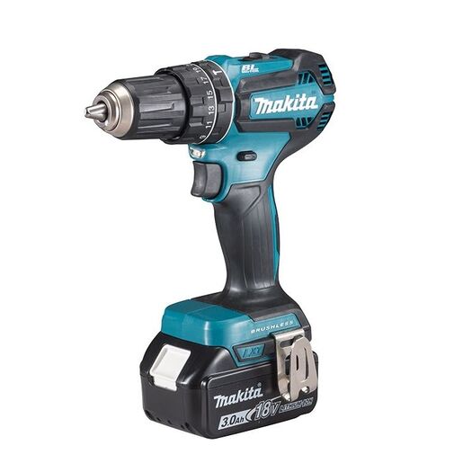 Makita akumulatorska udarna bušilica-izvijač DHP485RFJ + akumulator 18V, Li-ion,2x3,0Ah + punjač DC18RC + Makpac  kofer