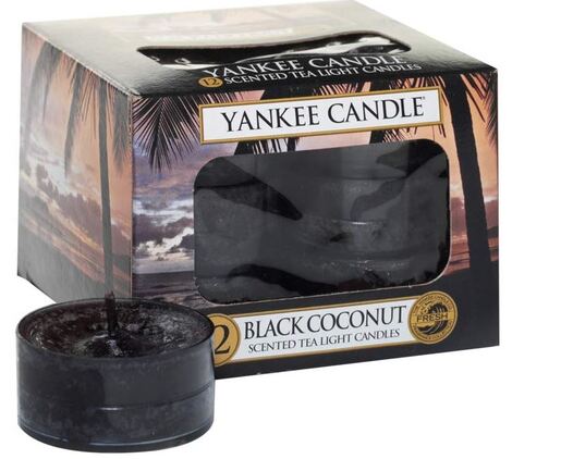Yankee Candle mirisna svijeća, Tea Lights 12/1, Black Coconut