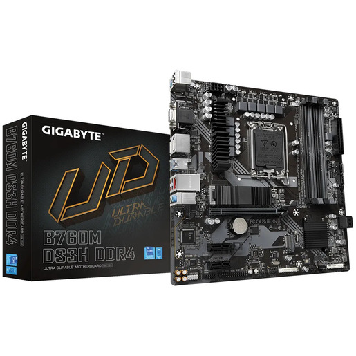 Matična ploča Gigabyte B760M DS3H DDR4, Intel B760, LGA1700, mATX