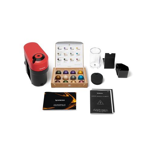 Nespresso aparat za kavu Vertuo Pop, crveni