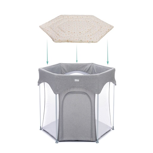 Fillikid podloga Jersey za vrtić Prag Hexagon, bež