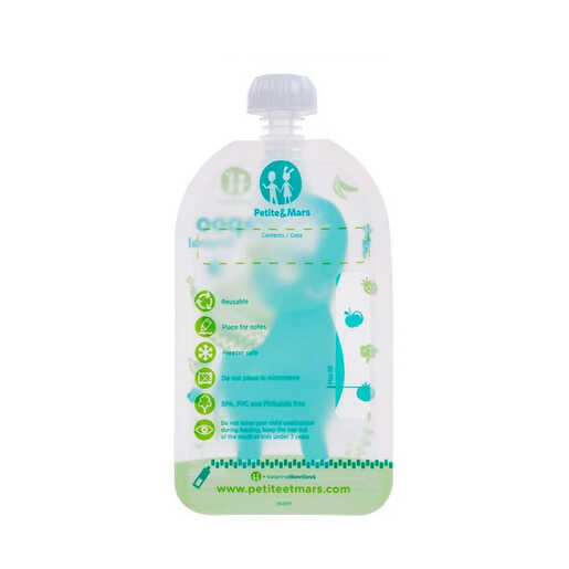 Petite&Mars Papoo Original Slon vrećice za kašice, 6 komada