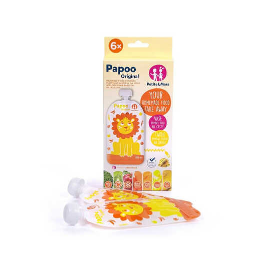 Petite&Mars Papoo Original Lav vrećice za kašice, 6 komada