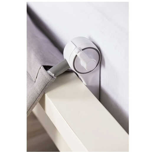 Fillikid zaštitna ograda za krevet Lara 150x60cm, siva