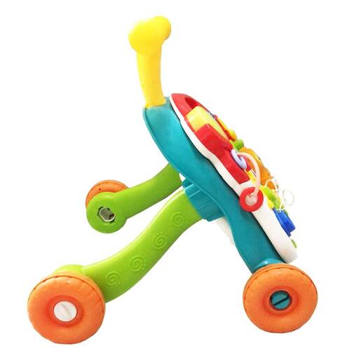 Petite&Mars Activity 2u1 hodalica i stol za igru, rainbow