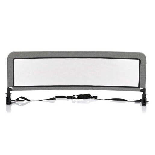 Fillikid zaštitna ograda za krevet Hugo 135x50cm, tamno siva