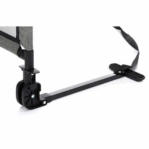 Fillikid zaštitna ograda za krevet Hugo 135x50cm, tamno siva