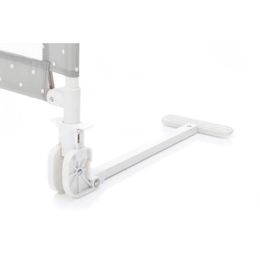 Fillikid zaštitna ograda za krevet Hugo 135x50cm, siva s točkicama