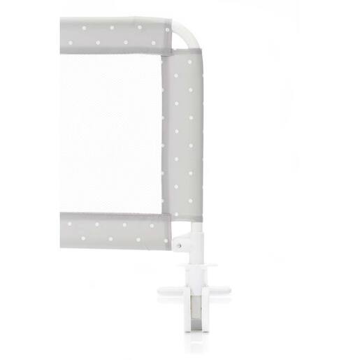 Fillikid zaštitna ograda za krevet Hugo 135x50cm, siva s točkicama