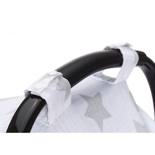 Fillikid zaštita od sunca za autosjedalicu, bijela sa zvijezdicama