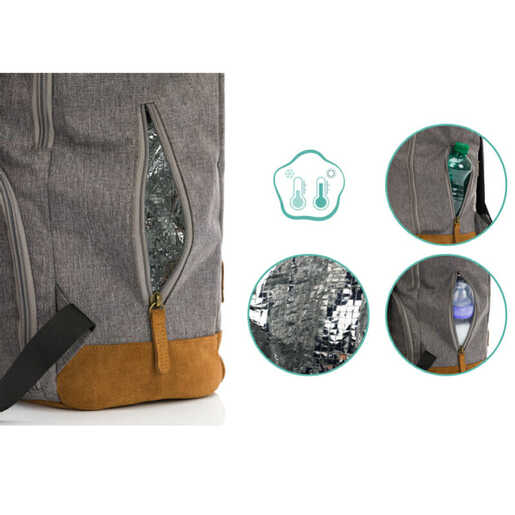 Fillikid torba za pelene Rolltop Berlin, crna