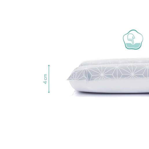 Fillikid podloga za prematanje luxe soft 53x70x4cm, siva