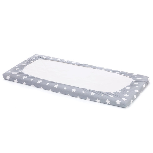 Fillikid plahta Jersey 140x70cm, 2 komada, siva i bijela