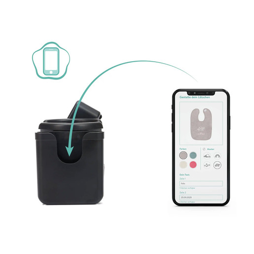 Fillikid držač za bocu i mobitel, crni