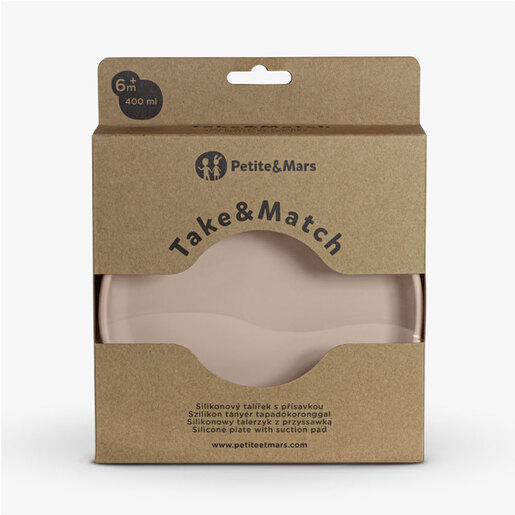 Petite&Mars silikonski tanjur s vakuumom Take&Match, Desert Sand