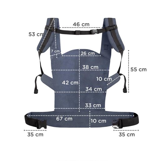 Kinderkraft nosiljka Nino Confetti, plava