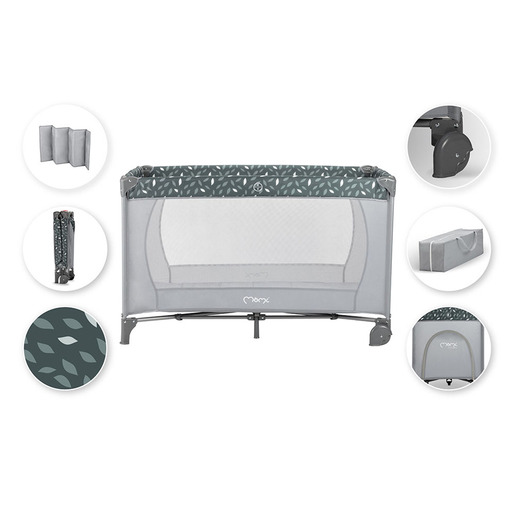 MoMi Belove putni krevetić, sivi
