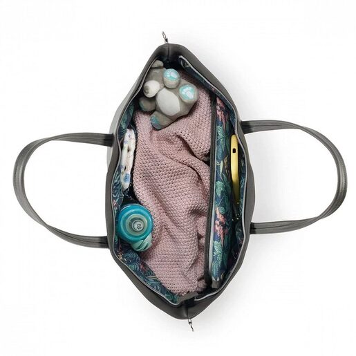 Kinderkraft torba za mamu Tresure, tamnosiva