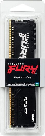 Memorija Kingston 16GB DDR4 3200MHz, FURY Beast Black, U-DIMM (KF432C16BB1/16)