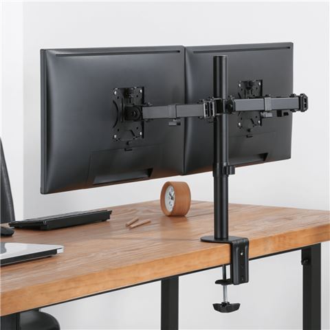 UVI Vesa stolni nosač za monitor, nosivost 8 kg, crni / 2 monitora