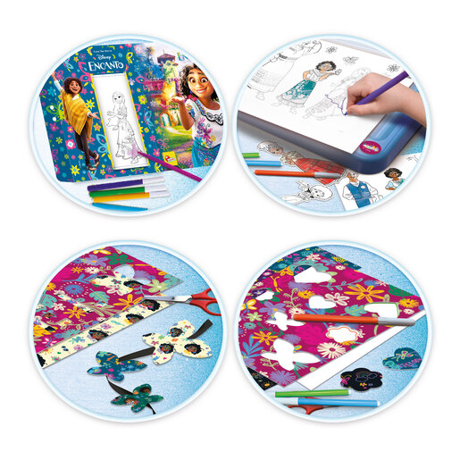 Lisciani Encanto škola crtanja sa svjetlećom podlogom