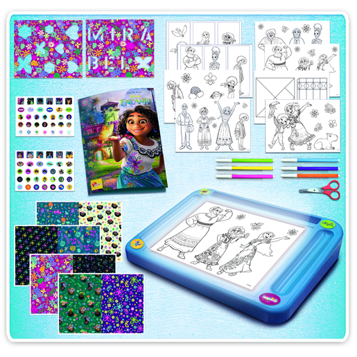 Lisciani Encanto škola crtanja sa svjetlećom podlogom